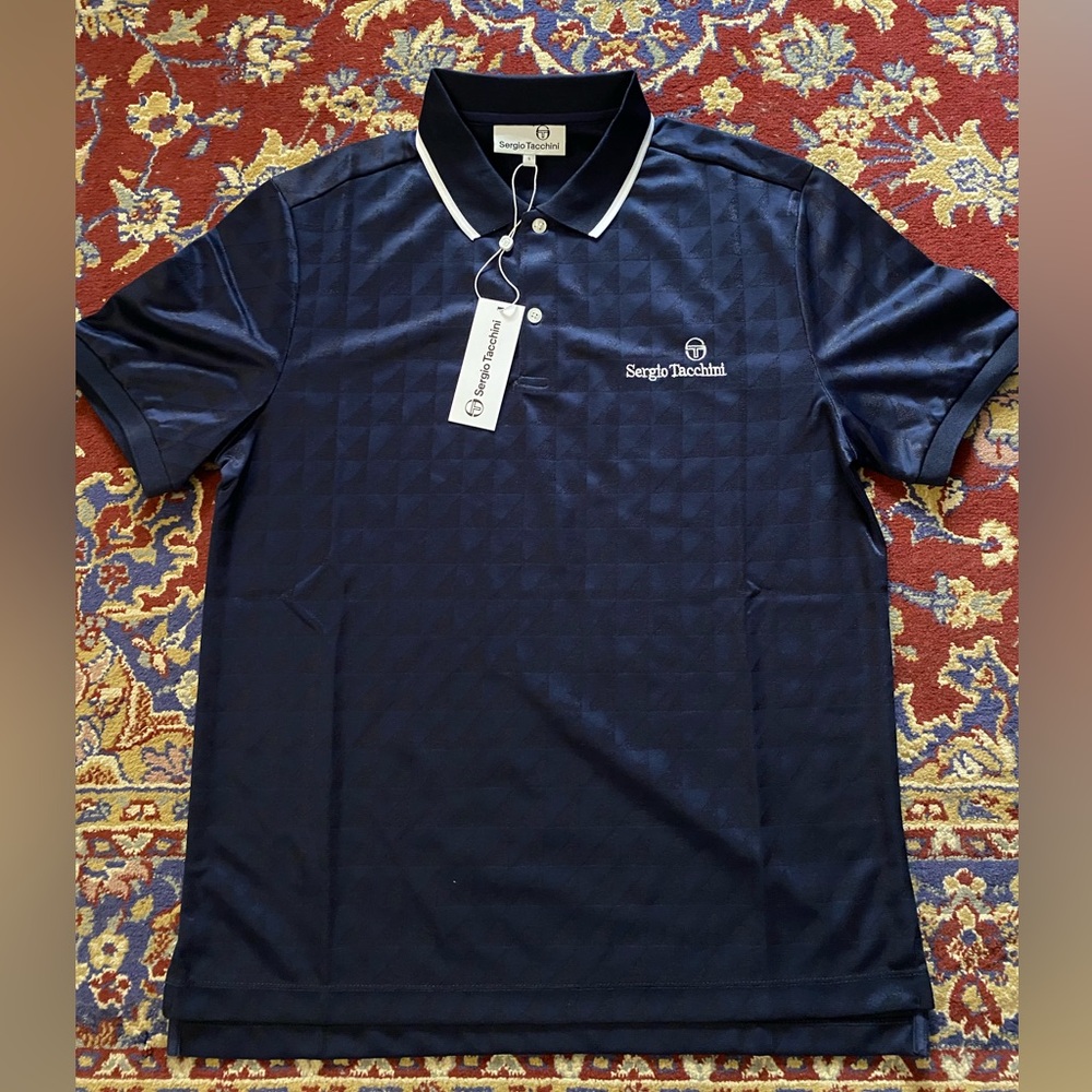 Sergio Tacchini Monogram Polo Shirt